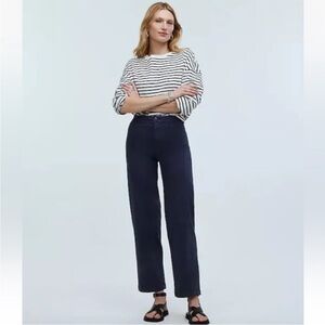 Madewell Blue Emmett Welt Pocket Wide-Leg Jeans W25P NWT